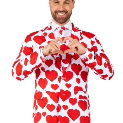 Hart Liefde Pak Heren Suitmeister van Suitmeister koop je bij Partywinkel