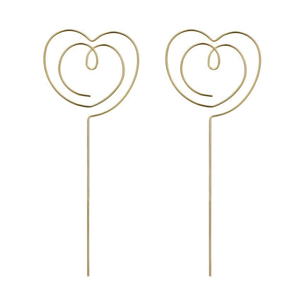 Hart Taarttopper 12cm 2st van Partydeco koop je bij Partywinkel