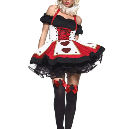 Hartenvrouw Jurk Zwart Rood Dames Leg Avenue van Leg Avenue koop je bij Partywinkel