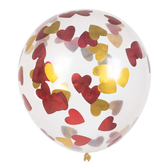 Hartjes Confetti Ballonnen 5st van Boland koop je bij Partywinkel