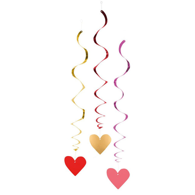 Hartjes Hangdecoratie 85cm 3st van Boland koop je bij Partywinkel