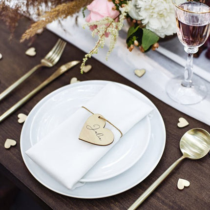 Hartjes Hangers Hout 6cm 10st van Partydeco koop je bij Partywinkel