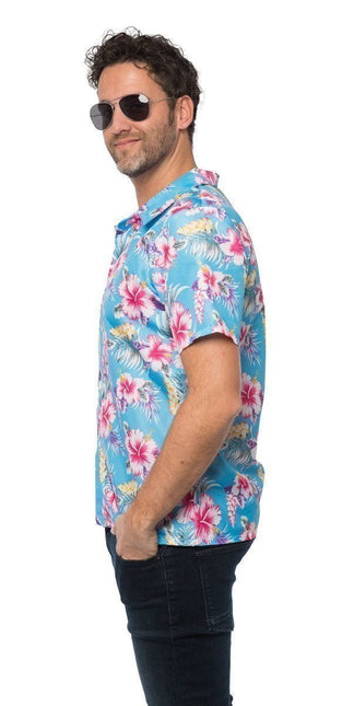 Hawai Shirt Blauw van Partychimp koop je bij Partywinkel