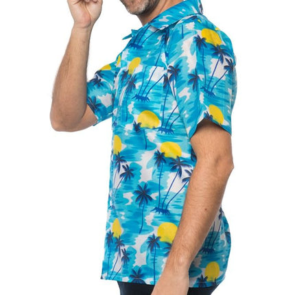 Hawai Shirt Blauw van Partychimp koop je bij Partywinkel