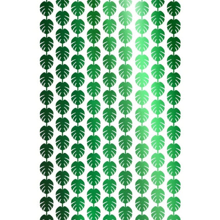 Hawaii Deurgordijn Groen Palmbladeren 2m van Fiestas Guirca koop je bij Partywinkel