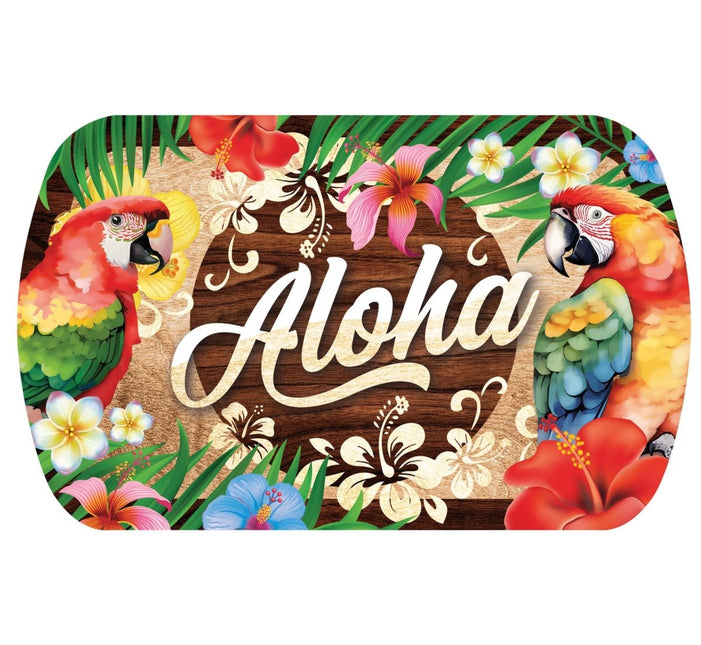 Hawaii Dienblad Aloha 39cm van Fiestas Guirca koop je bij Partywinkel