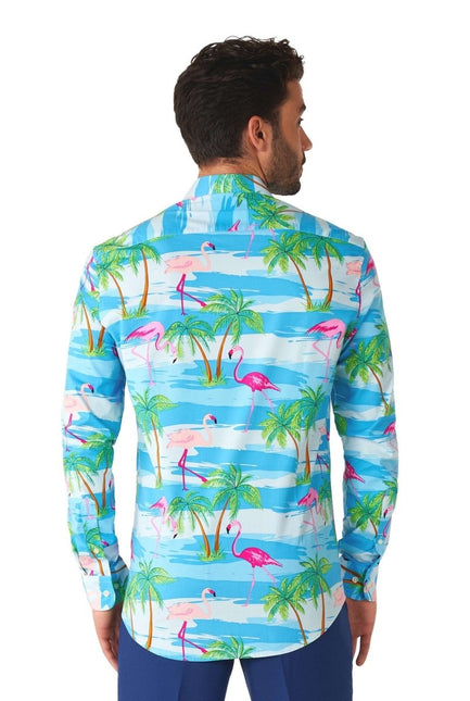 Hawaii Flamingo Overhemd Heren OppoSuits van OppoSuits koop je bij Partywinkel