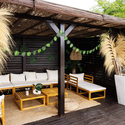 Hawaii Hangdecoratie Palmbladeren 4st van Boland koop je bij Partywinkel