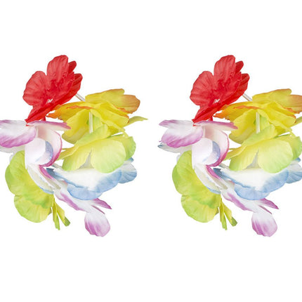 Hawaii Krans Set Deluxe 4 delig van Boland koop je bij Partywinkel