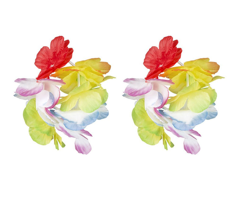 Hawaii Krans Set Deluxe 4 delig van Boland koop je bij Partywinkel