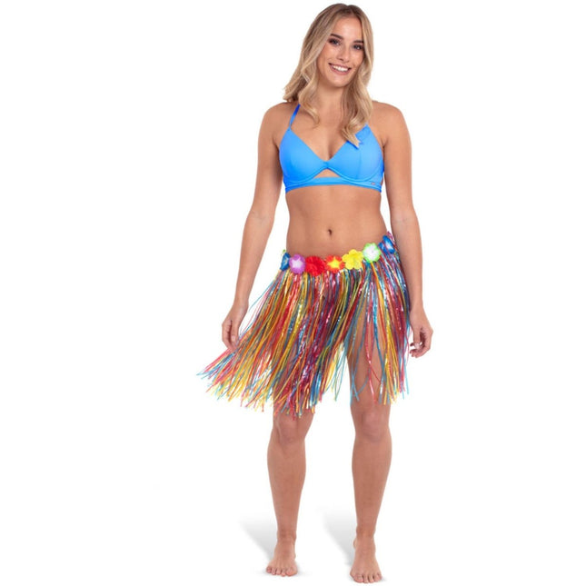 Hawaii Rok Meerkleurig - 45cm van Folat koop je bij Partywinkel