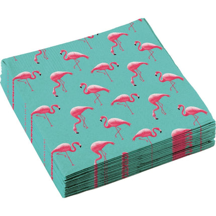 Hawaii Servetten Flamingo Paradise 33cm 20st van Riethmueller koop je bij Partywinkel