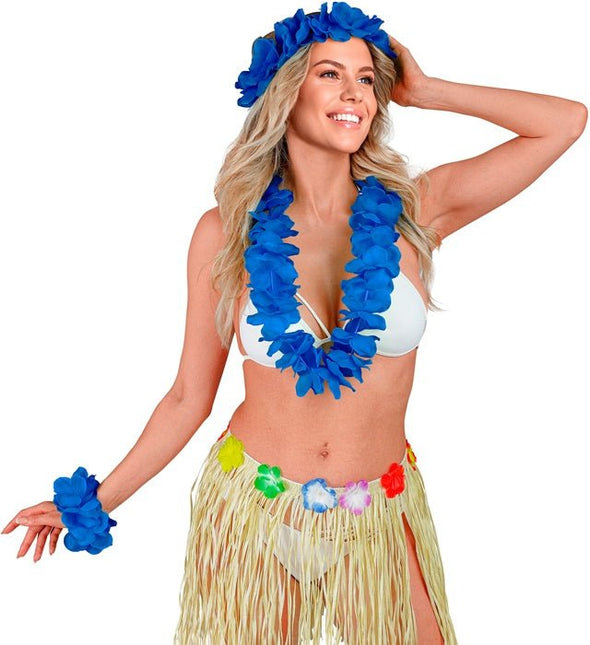 Hawaii Set Blauw van Widmann koop je bij Partywinkel