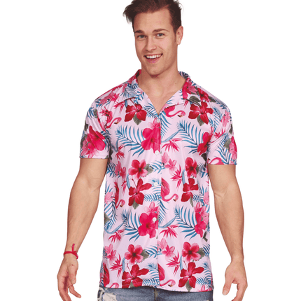 Hawaii Shirt Flamingo van Fiestas Guirca koop je bij Partywinkel