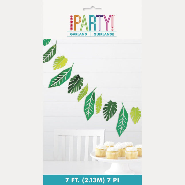 Hawaii Versiering Slinger Palmblad 2,13m van Unique koop je bij Partywinkel