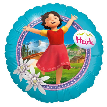 Heidi Heliumballon, blå, tom, 45 cm