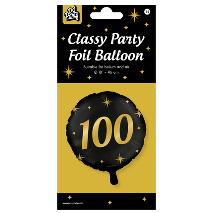 Helium Ballon 100 Jaar Leeg 30cm van Paper Dreams koop je bij Partywinkel