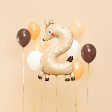 Helium Ballon 2 Jaar Hert Leeg 88cm van Partydeco koop je bij Partywinkel
