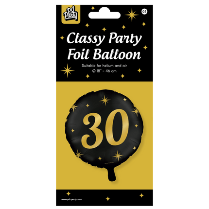 Helium Ballon 30 Jaar Leeg 30cm van Paper Dreams koop je bij Partywinkel