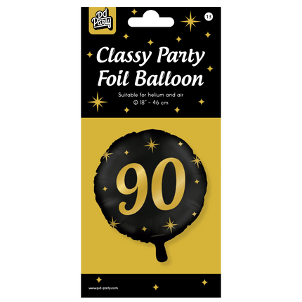 Helium Ballon 90 Jaar Leeg 30cm van Paper Dreams koop je bij Partywinkel