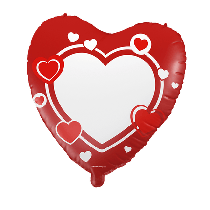 Helium Ballon Beschrijfbaar hart 46cm van Paper Dreams koop je bij Partywinkel