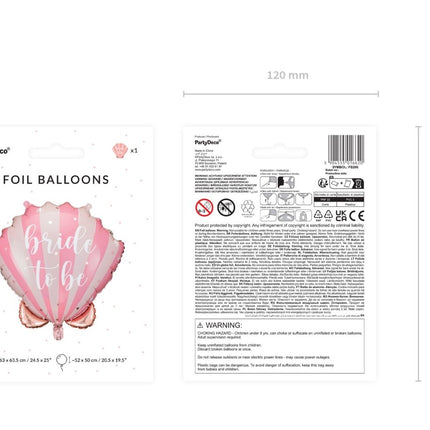 Helium Ballon Bride To Be Leeg 52cm van Partydeco koop je bij Partywinkel