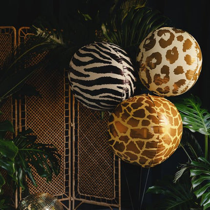 Helium Ballon Cheetah Bal 75cm Leeg van Partydeco koop je bij Partywinkel