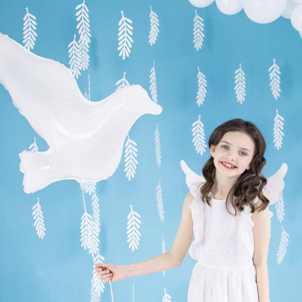 Helium Ballon Duif Leeg 77cm van Partydeco koop je bij Partywinkel