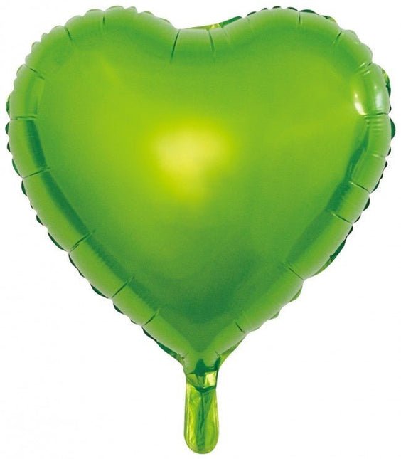 Helium Ballon Hart Groen Leeg 45cm van WeFiesta koop je bij Partywinkel