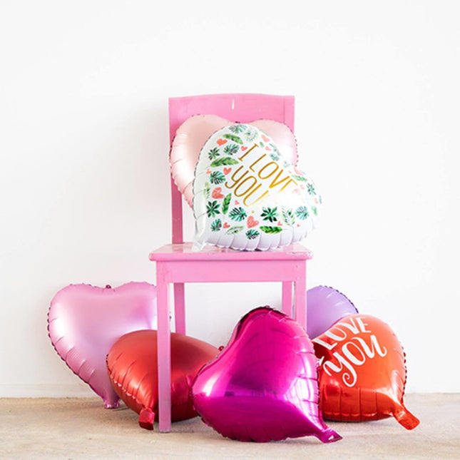 Helium Ballon Hart I Love You Leeg 45cm van Folat koop je bij Partywinkel