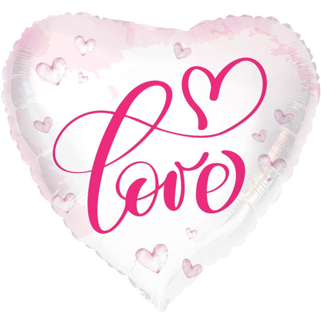 Helium Ballon Hart Liefde Leeg 45cm van Folat koop je bij Partywinkel