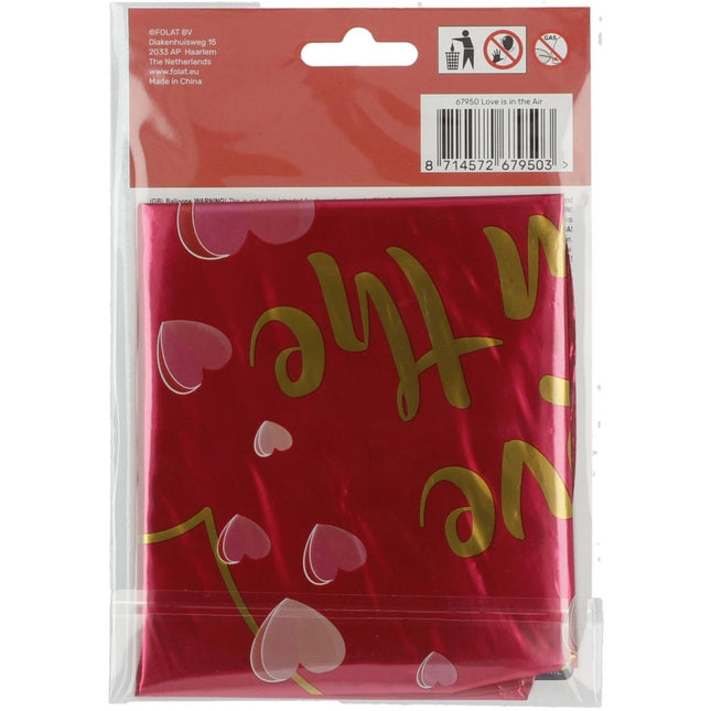 Helium Ballon Hart Love Is In The Air Leeg 45cm van Folat koop je bij Partywinkel