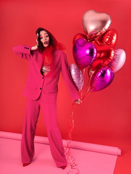 Helium Ballon Hart Rood Leeg 45cm van Partydeco koop je bij Partywinkel