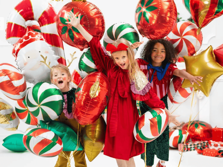 Helium Ballon Kerstbal Leeg 45cm van Partydeco koop je bij Partywinkel
