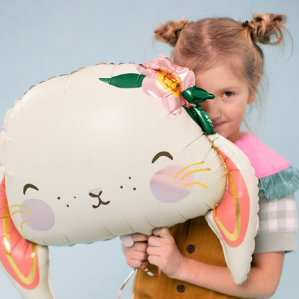 Helium Ballon Konijn Leeg 65cm van Partydeco koop je bij Partywinkel