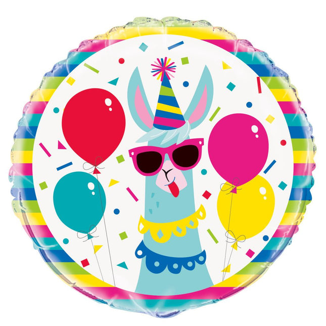 Helium Ballon Lama 45cm leeg van Unique koop je bij Partywinkel