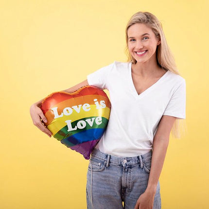 Helium Ballon Love Is Love Leeg 35cm van Partydeco koop je bij Partywinkel