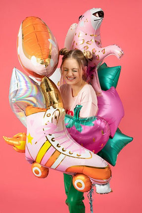 Helium Ballon Luipaard Leeg 1,14m van Partydeco koop je bij Partywinkel