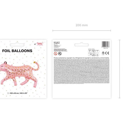Helium Ballon Luipaard Leeg 1,14m van Partydeco koop je bij Partywinkel