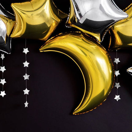 Helium Ballon Maan Leeg 60cm van Partydeco koop je bij Partywinkel