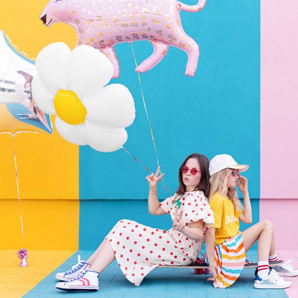 Helium Ballon Madeliefje Leeg 1,03m van Partydeco koop je bij Partywinkel