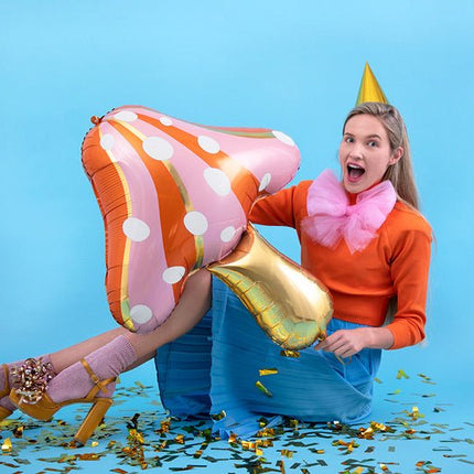 Helium Ballon Paddenstoel Leeg 75cm van Partydeco koop je bij Partywinkel