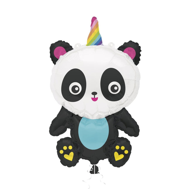 Helium Ballon Panda Leeg 74cm van Unique koop je bij Partywinkel