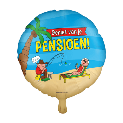 Helium Ballon Pensioen Cartoon Leeg 30cm van Paper Dreams koop je bij Partywinkel
