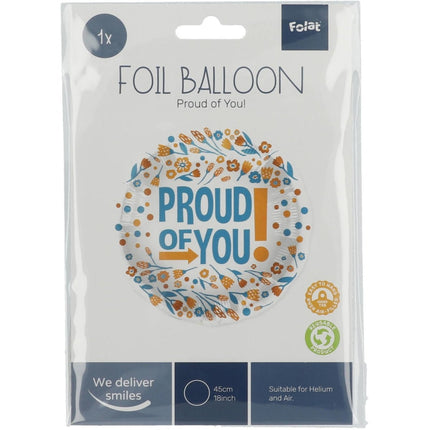 Helium Ballon Proud Of You Leeg 45cm van Folat koop je bij Partywinkel