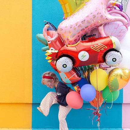 Helium Ballon Race Auto Leeg 1,11m van Partydeco koop je bij Partywinkel