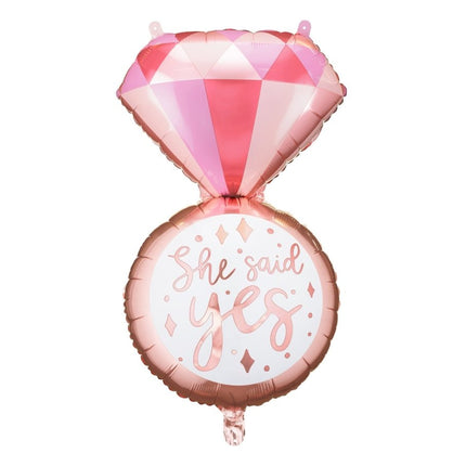 Helium Ballon Ring Leeg 72cm van Partydeco koop je bij Partywinkel