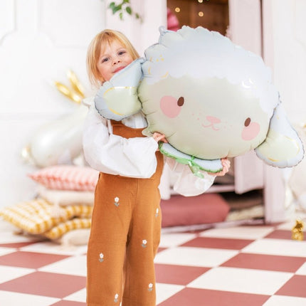Helium Ballon Schaap Leeg 67cm van Partydeco koop je bij Partywinkel