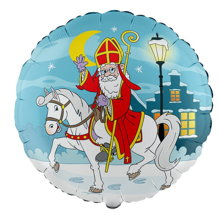 Helium Ballon Sinterklaas 45cm Leeg van WeFiesta koop je bij Partywinkel