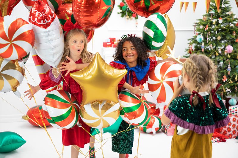 Helium Ballon Ster Goud Leeg 48cm van Partydeco koop je bij Partywinkel